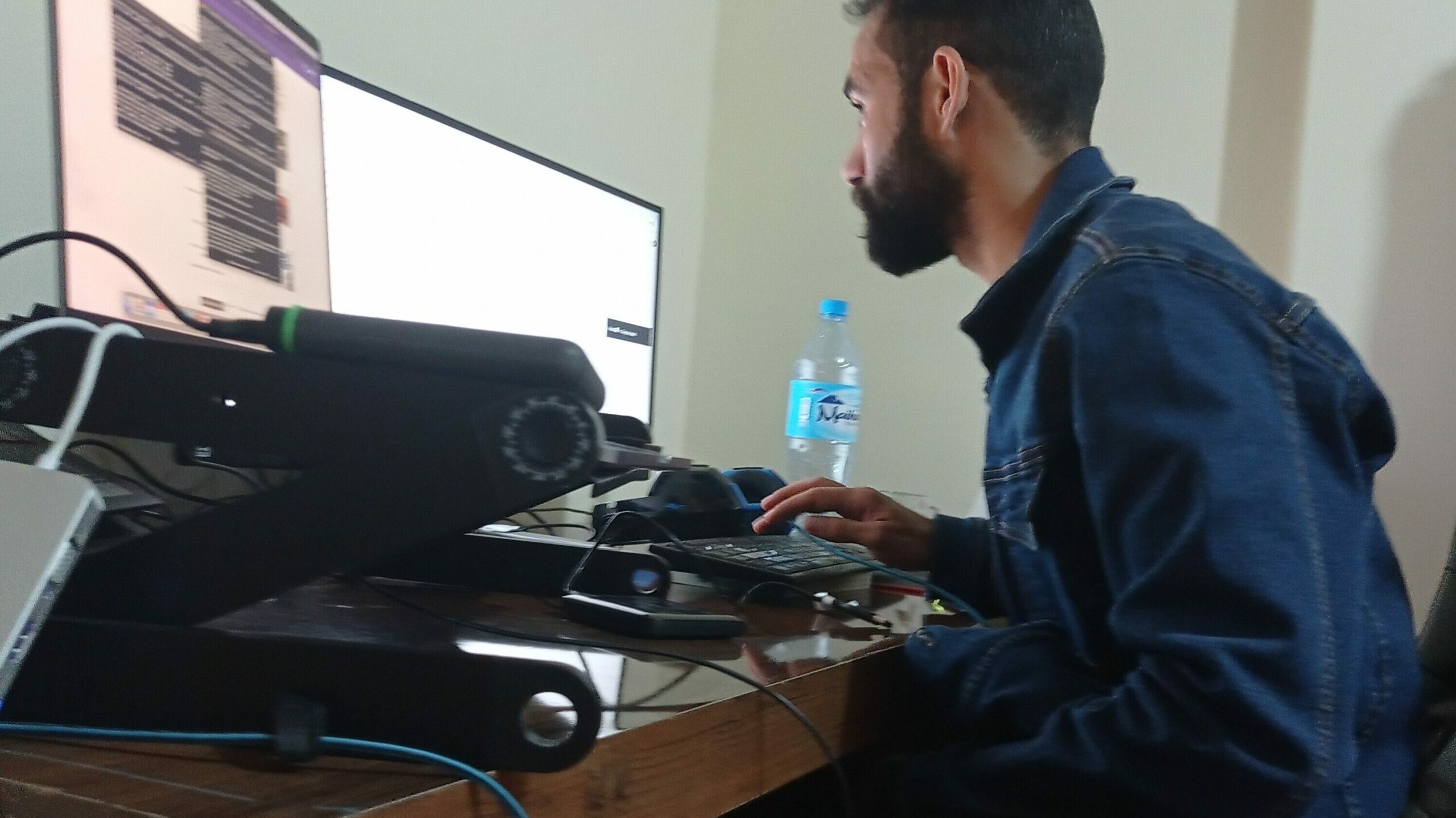 Naser Sobhan in his Home Lab