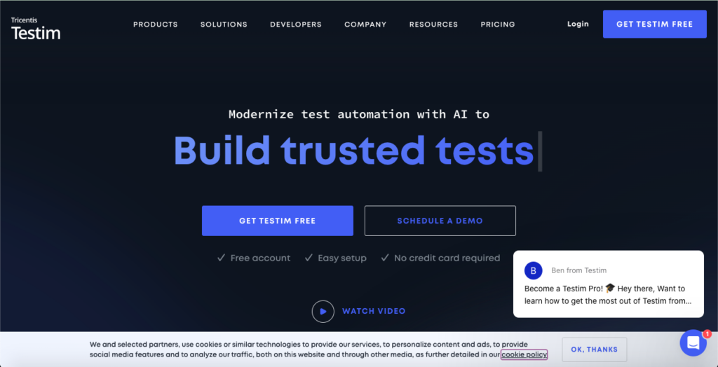 testim.io testing tool